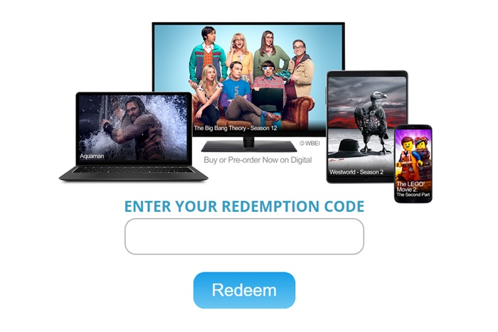 WB Redeem Digital Redemption Code
