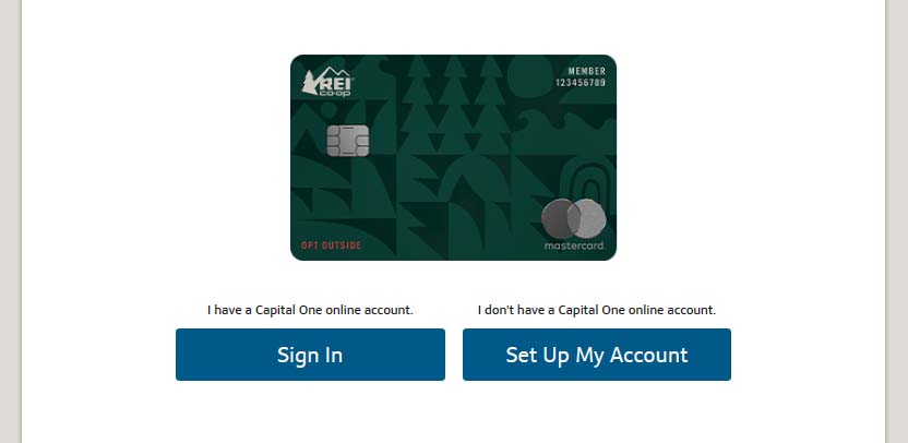 How to Complete a Rei Credit Card Login at rei.capitalone.com