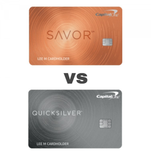 Capital One Quicksilver vs Savor