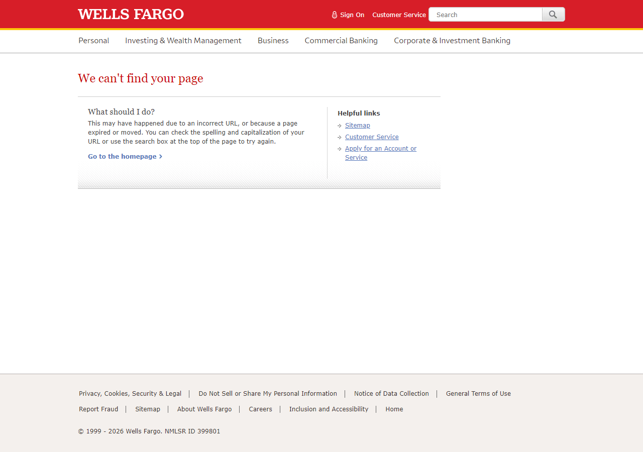 Wells Fargo Active Cash card product page on wellsfargo.com showing the unlimited cash rewards rate and apply button